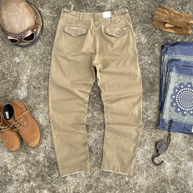 Pantalon de travail chino décontracté pour homme, coupe droite, tendance saroual