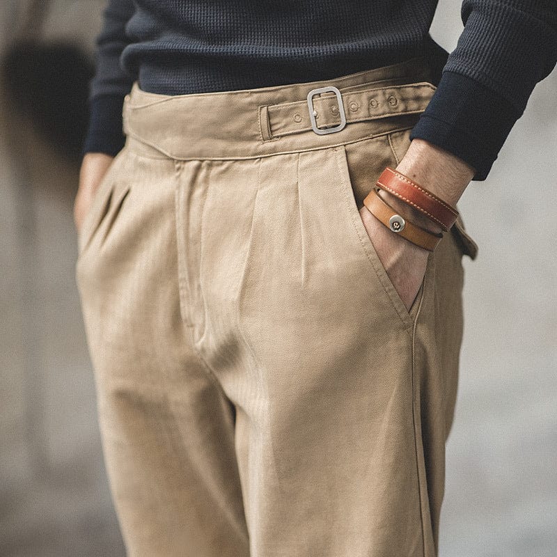Pantalon cargo homme coupe droite Cargo Héritage Saroual – vue produit 4