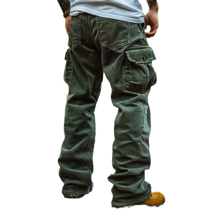 Pantalon cargo homme rétro taille élastique Saroual – vue produit 3