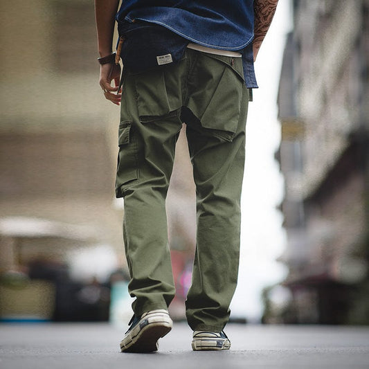 Pantalon cargo homme style japonais poche arrière Saroual – vue produit 2
