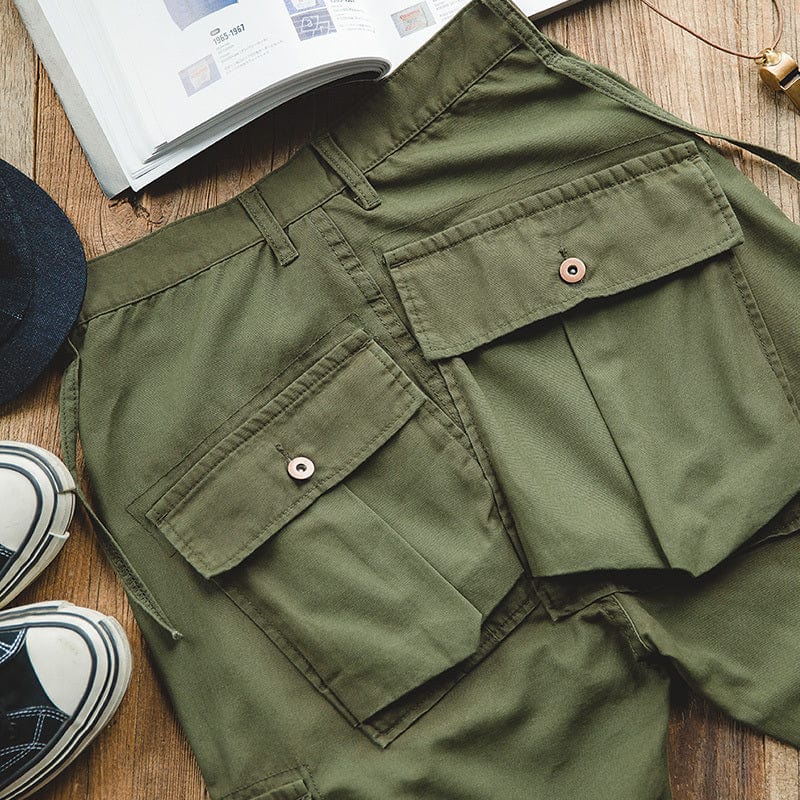 Pantalon cargo homme style japonais poche arrière Saroual – vue produit 3