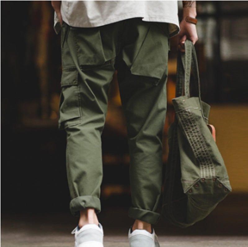 Pantalon cargo homme style japonais poche arrière Saroual – vue produit 5