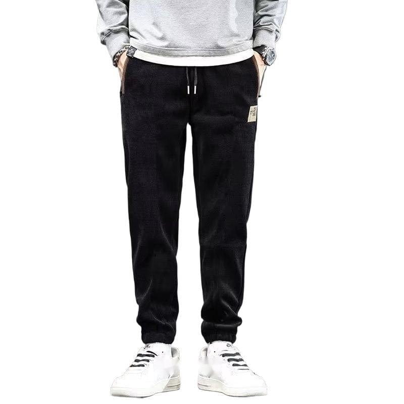 Pantalon décontracté rembourré en velours côtelé pour homme saroual