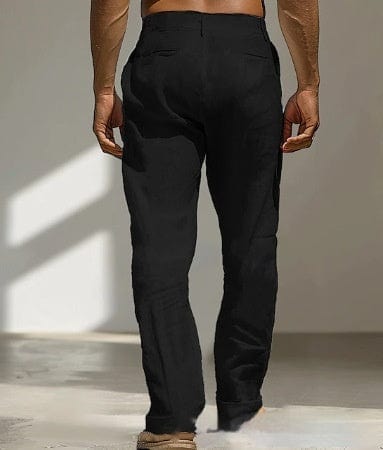 Pantalon homme lin coupe droite décontracté Saroual – vue produit 5