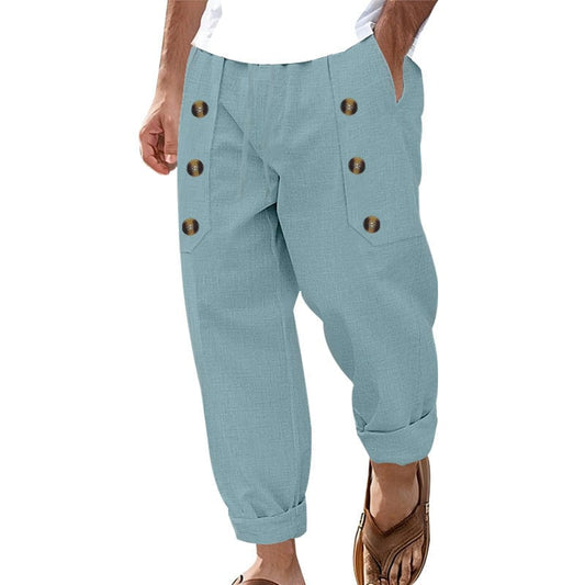 Pantalon homme lin Hawaï léger et respirant Saroual – vue produit 2