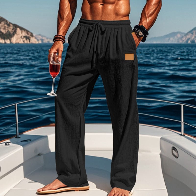 Pantalon lin et coton homme léger et respirant Saroual – vue produit 6