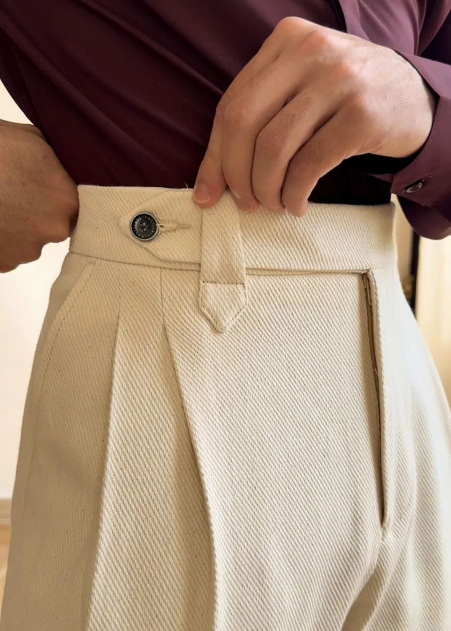 Pantalon slim taille haute décontracté pour le travail saroual